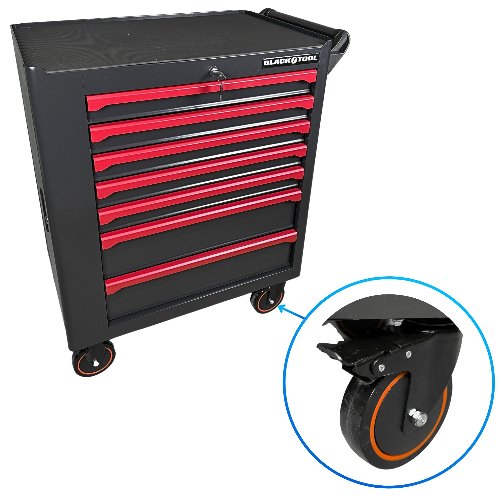 BL-5003 - Dielenský vozík Boxer Prázdny 7 zásuviek Bočná skrinka (34)